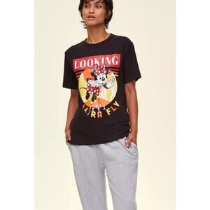 Adult Unisex Looking Extra Fly Minnie Mouse Balloon T-Shirt M NWT